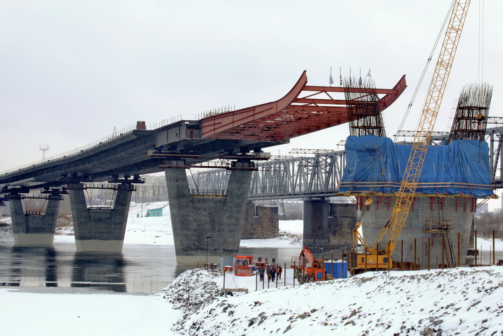 Строительство четвёртого моста. 17 ноября 2021 года