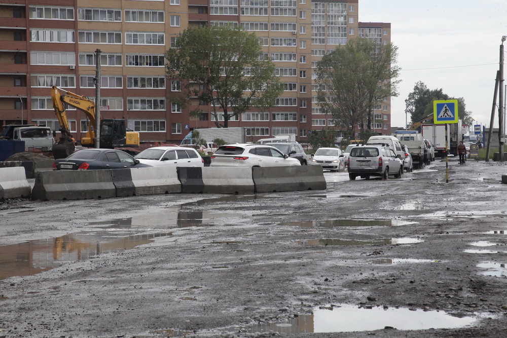 Реконструкция улицы Большой. Июнь 2021 года