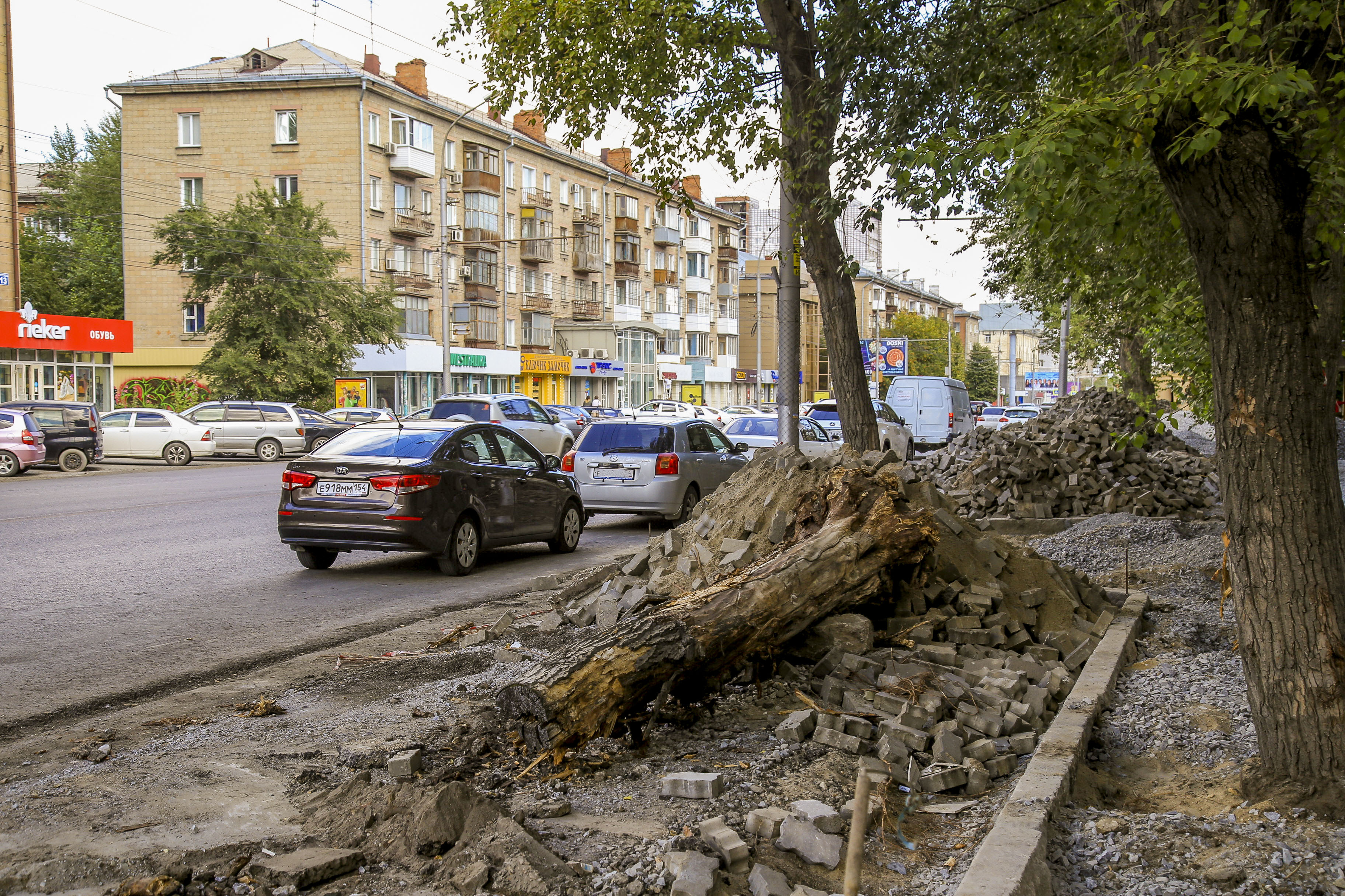 Ремонт проспекта Маркса (август 2022 года)
