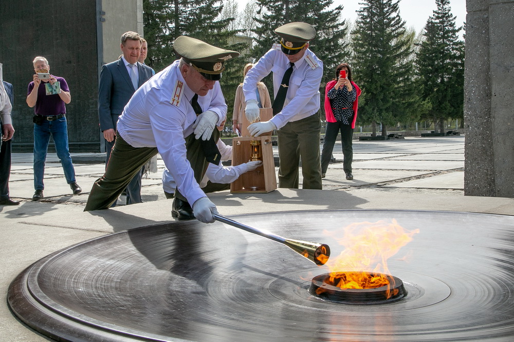 Монумент Славы. Апрель 2020 года