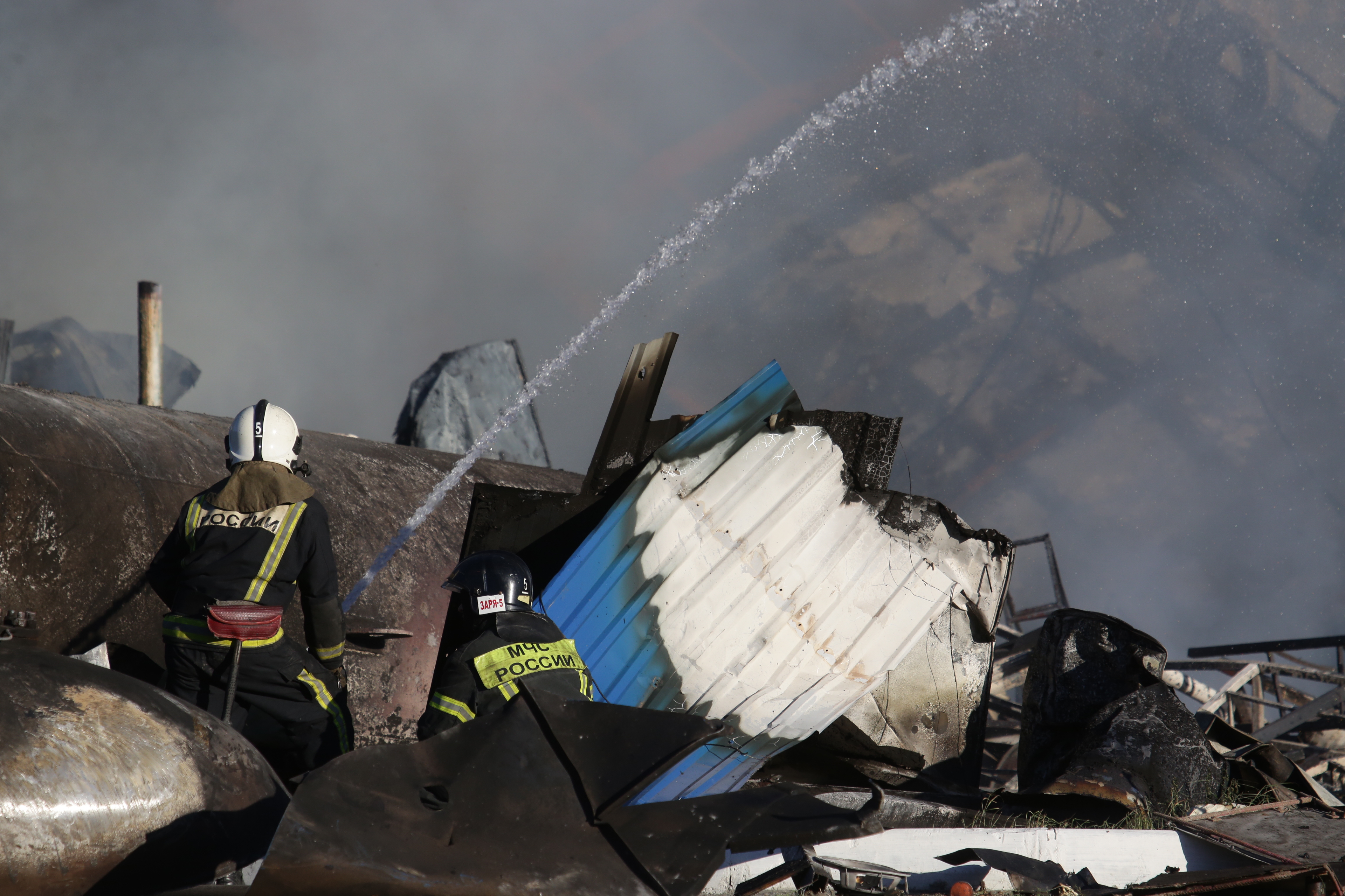 Тушение пожара на ГБШ. 14 июня 2021 года