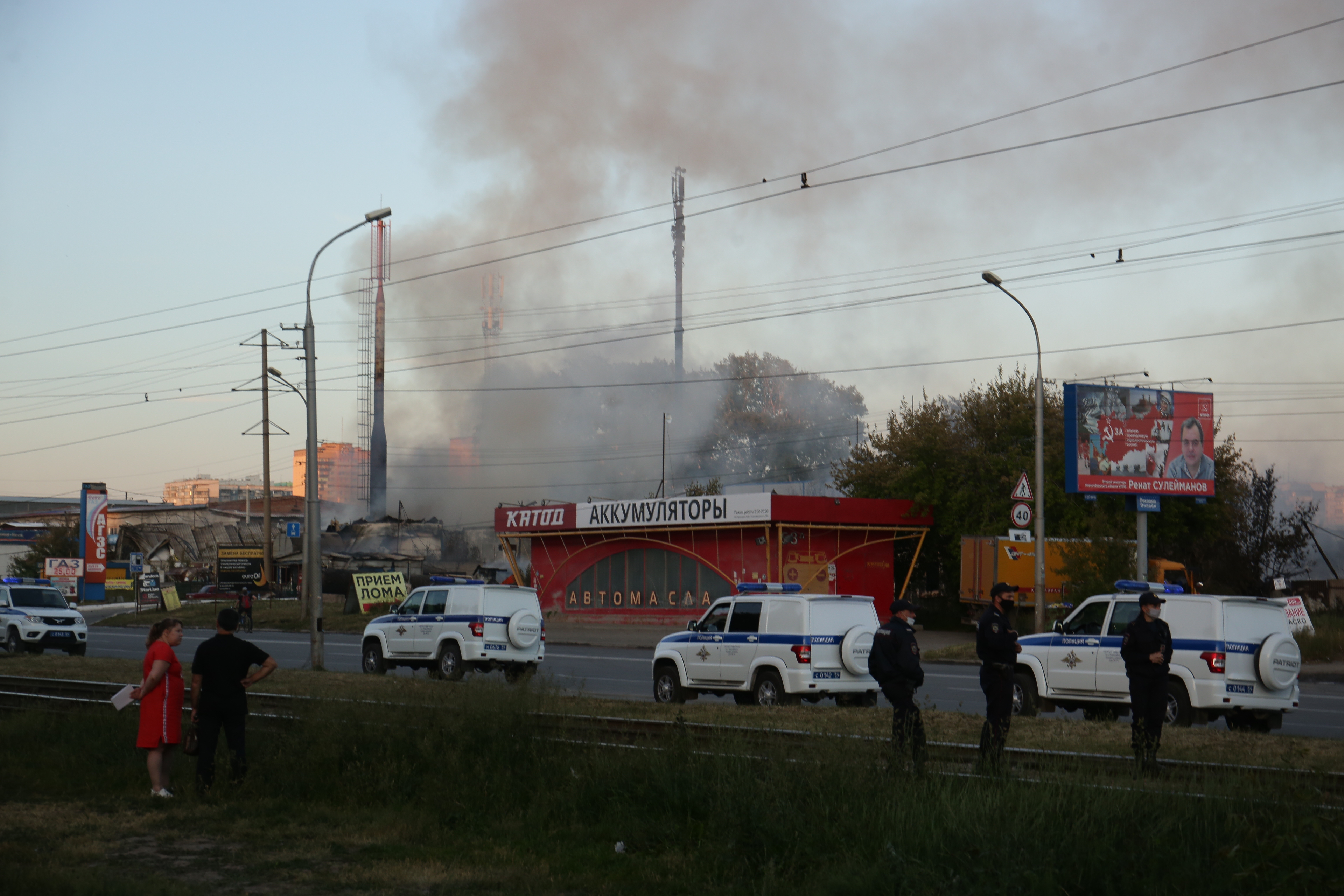 Тушение пожара на ГБШ. 14 июня 2021 года