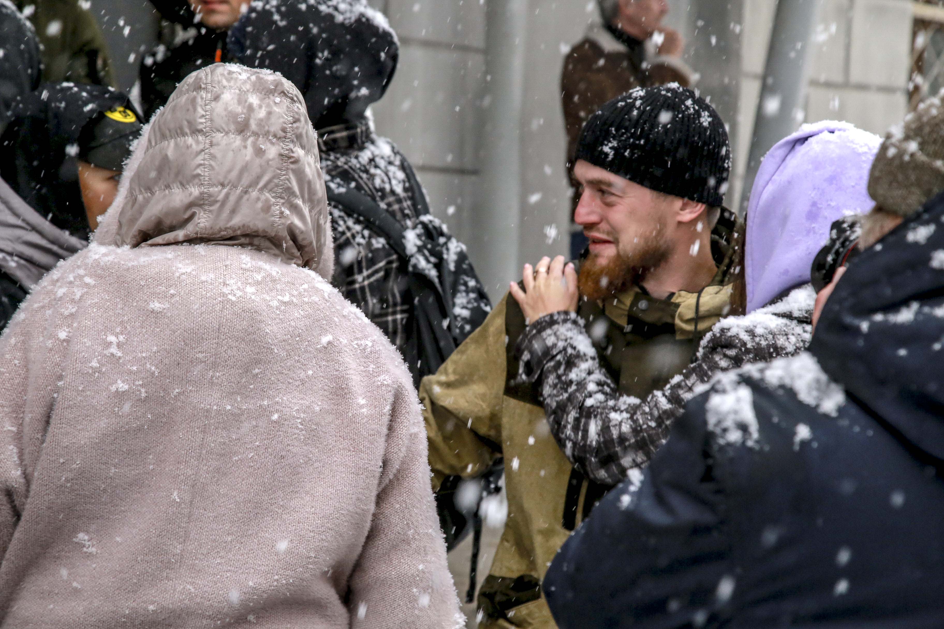 Проводы мобилизованных новосибирцев на сборы. Сентябрь 2022 года