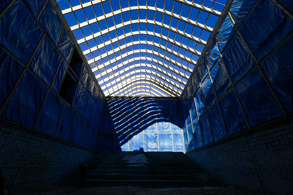 Строительство школы в «Европейском береге». Март 2022 года