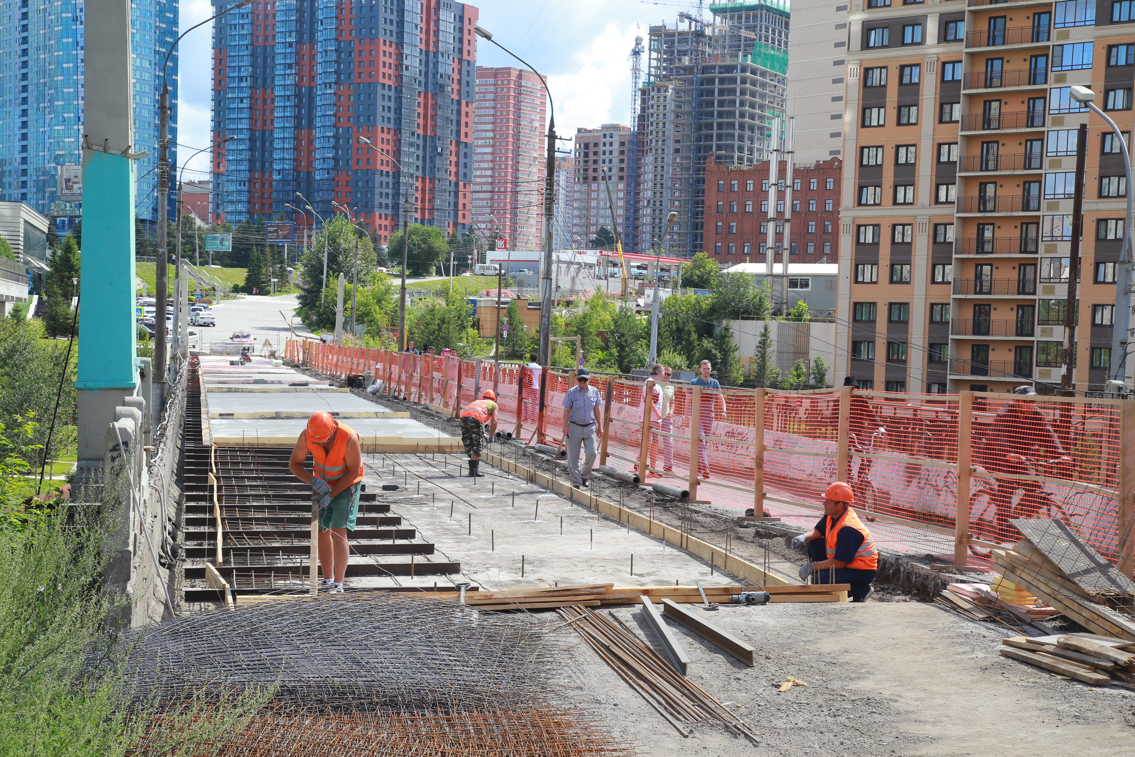 Ремонт Сибревкомовского моста. Июль 2022 года