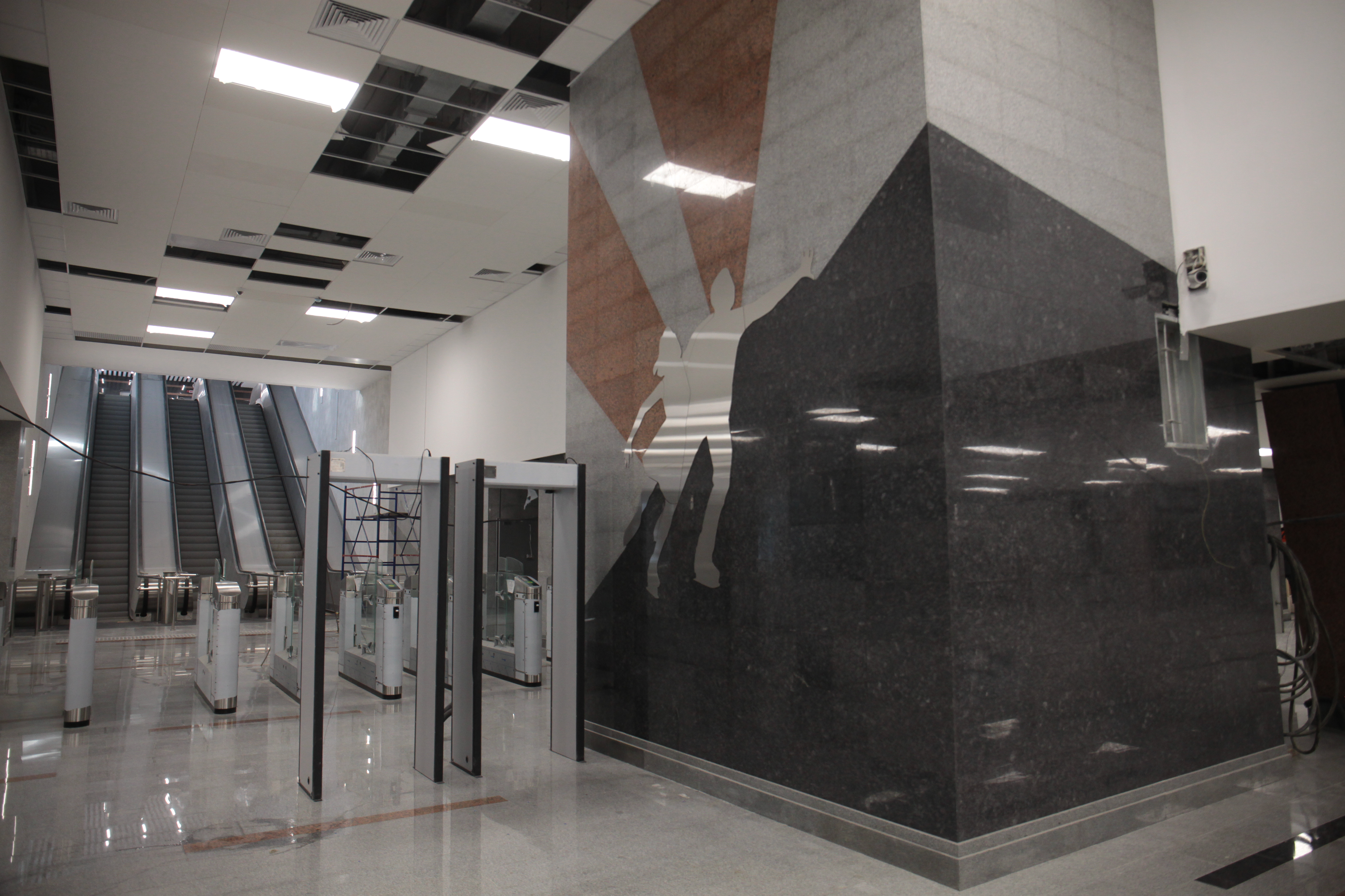 Станция метро «Спортивная». Январь 2023 года