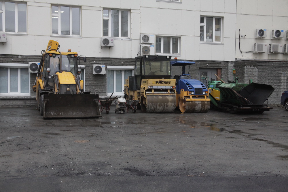 Ремонт двора на улице Железнодорожной. Июнь 2021 года