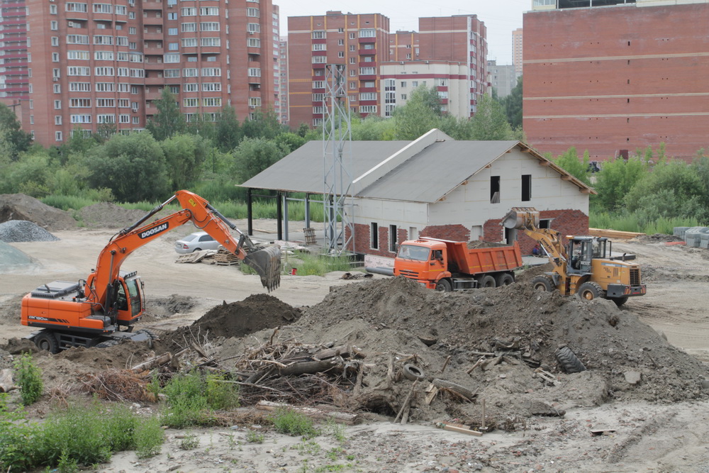 Будущий парк у Каменки. Июль 2023 года