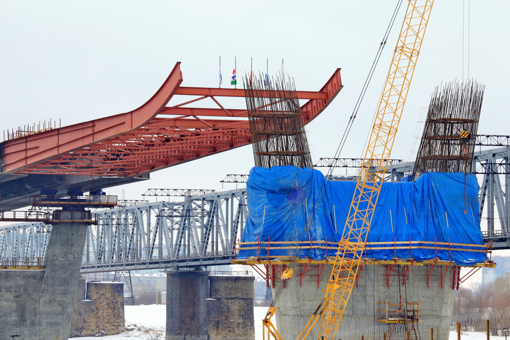 Строительство четвёртого моста. 17 ноября 2021 года