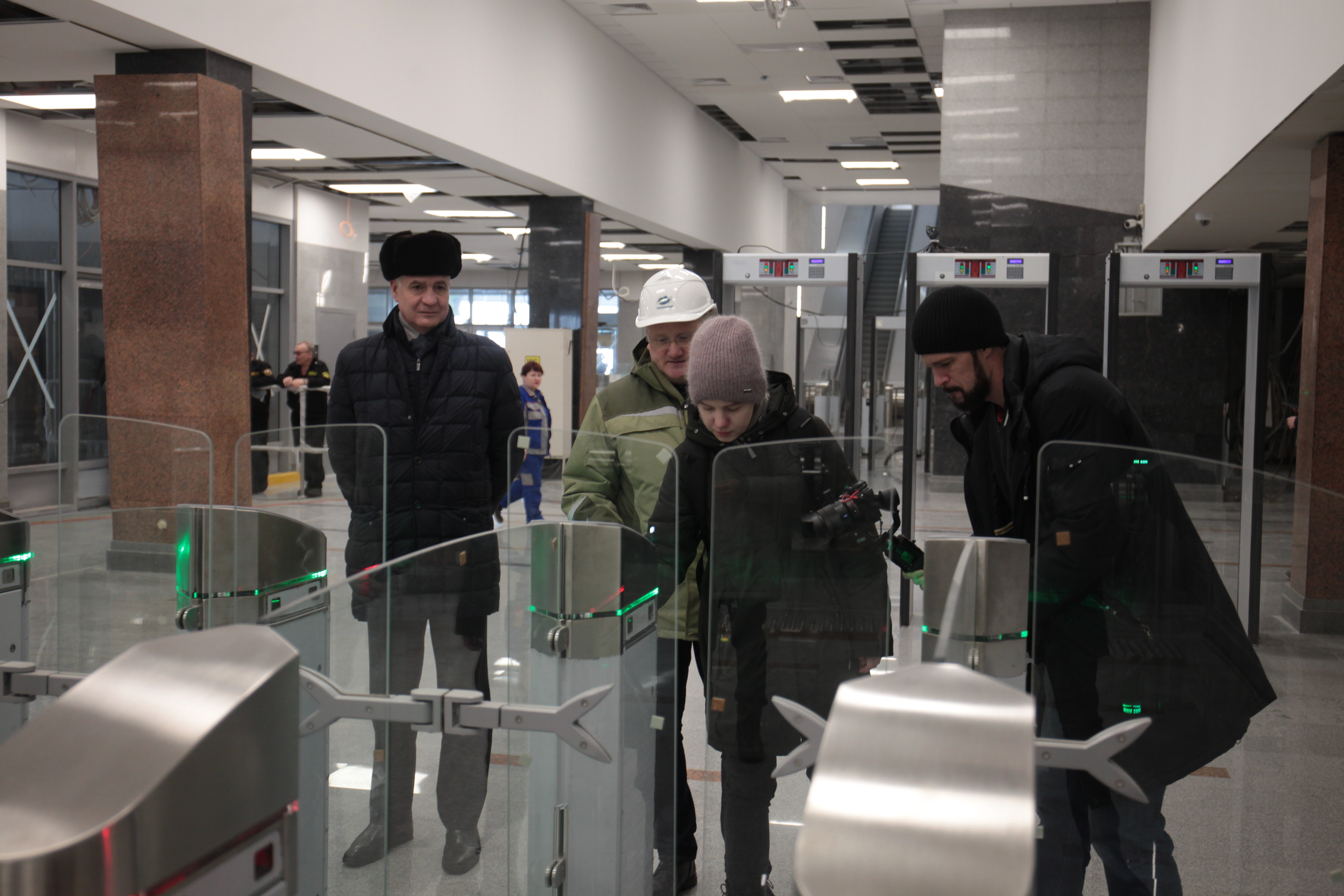 Станция метро «Спортивная». Январь 2023 года