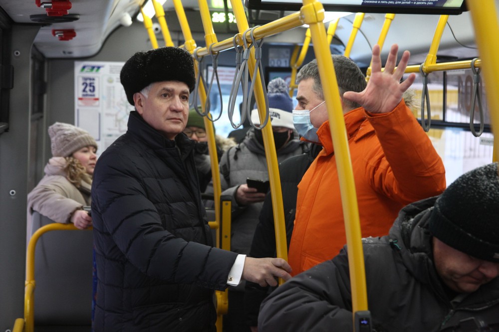 Тестирование нового троллейбуса из Уфы (27.01.2022)