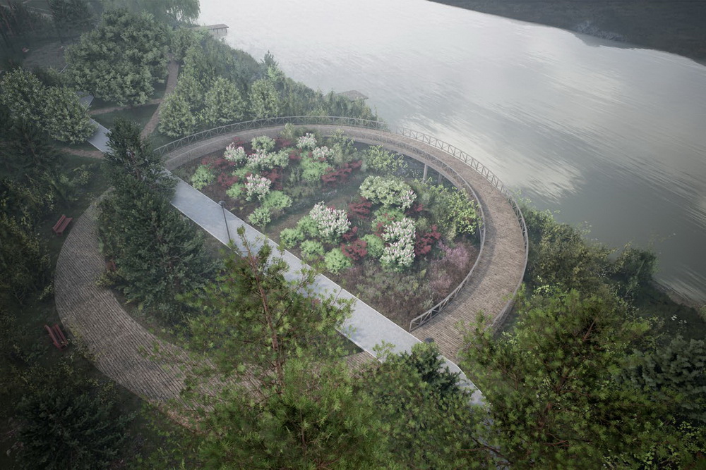 Каким будет парк на берегу реки Ини