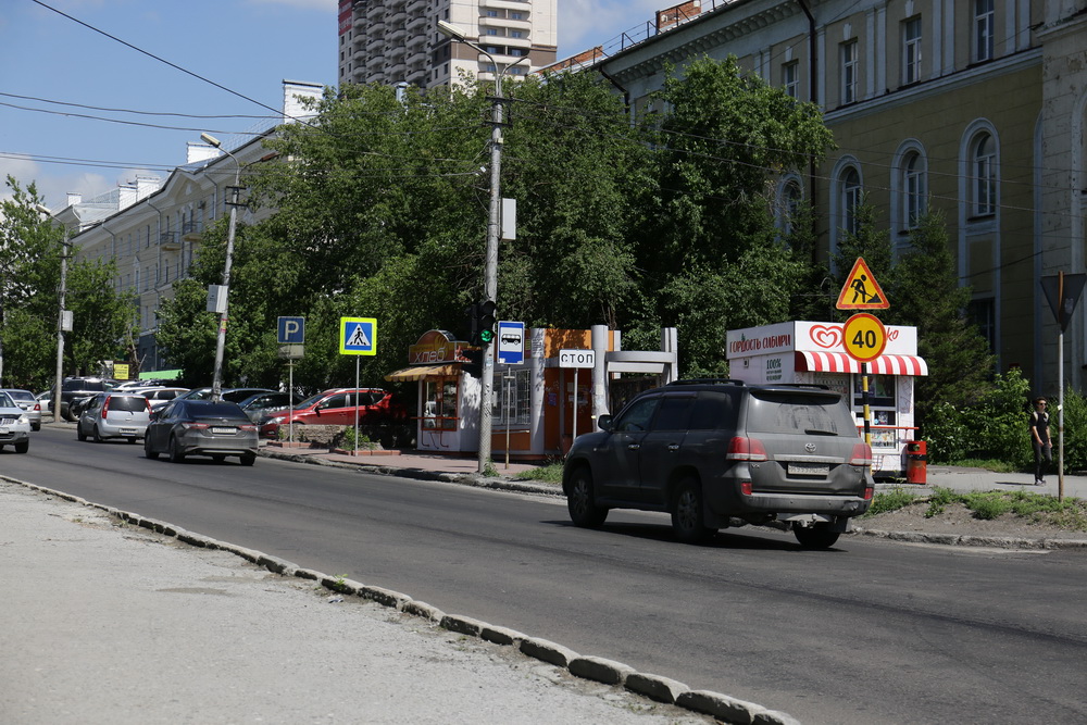 Ремонт дороги на улице Добролюбова (22.06.2022)