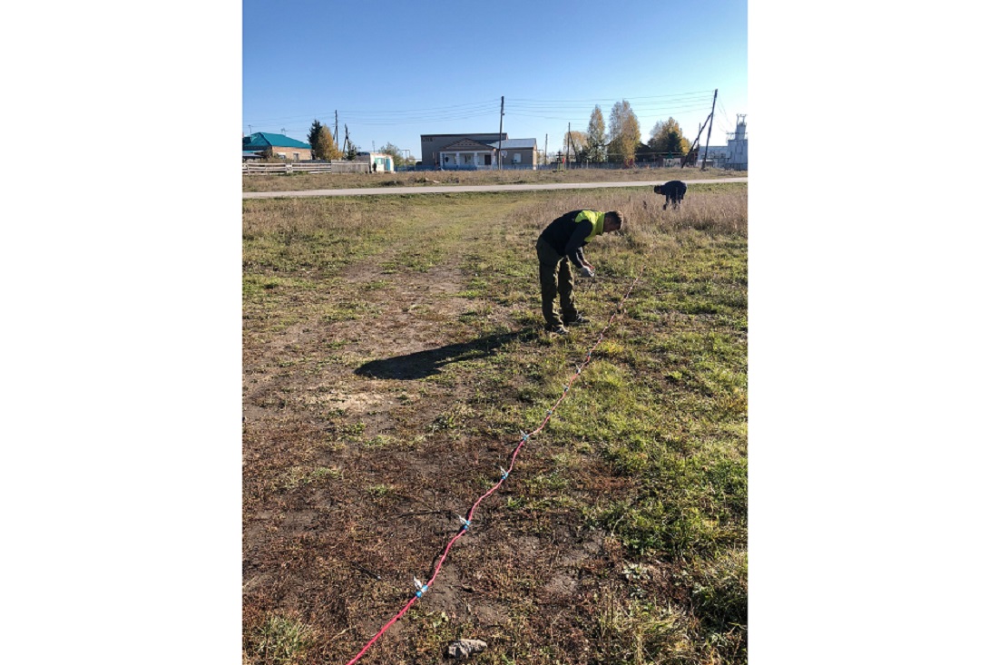 Геофизические исследования площадки Чаусского острога