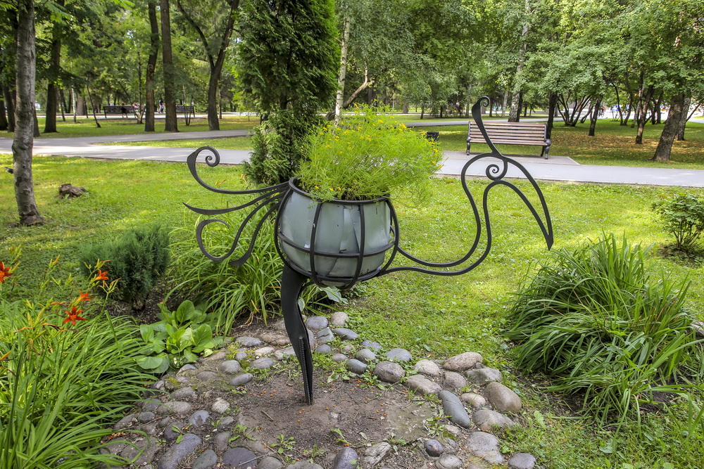 Клумбы на Монументе Славы