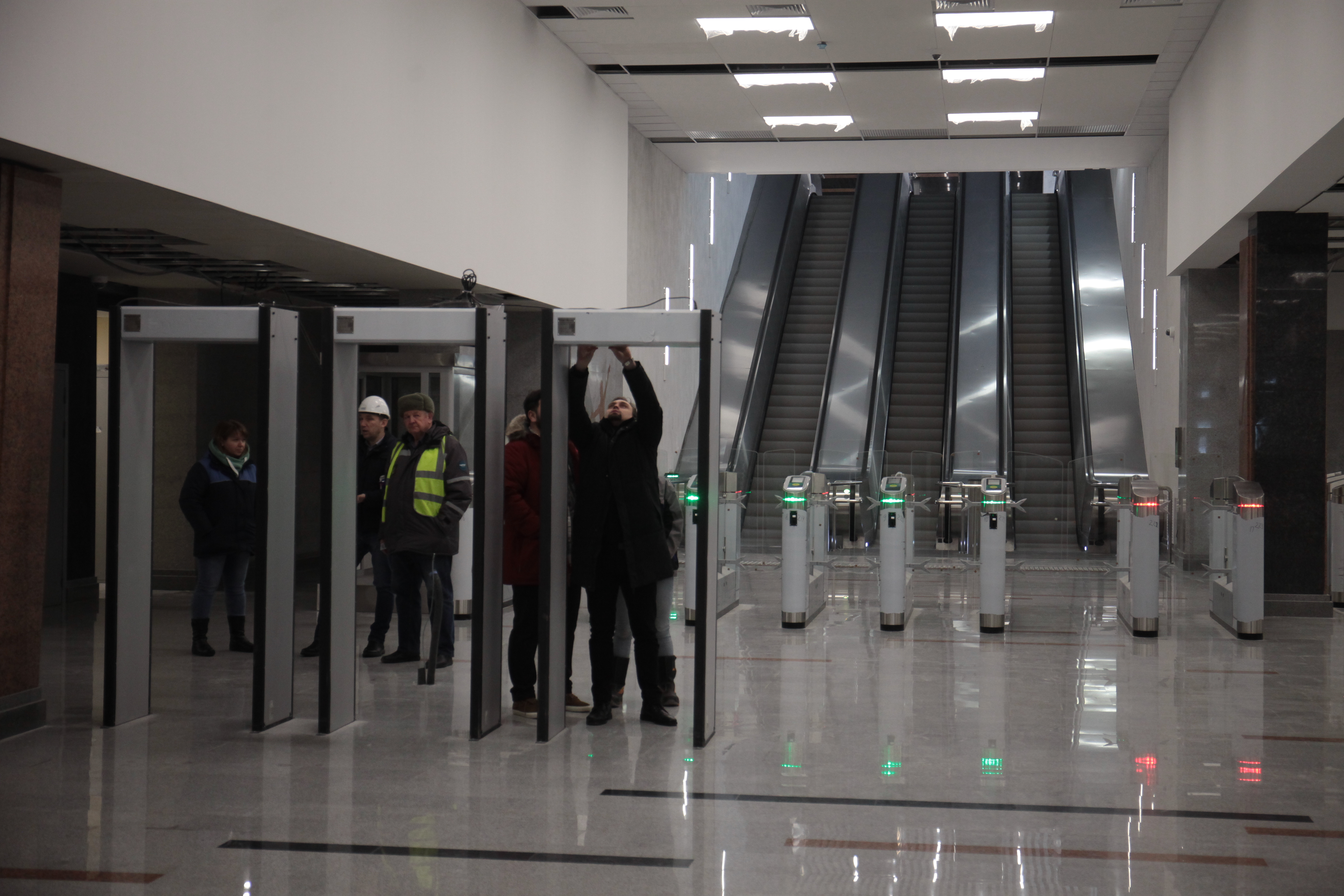 Станция метро «Спортивная». Январь 2023 года