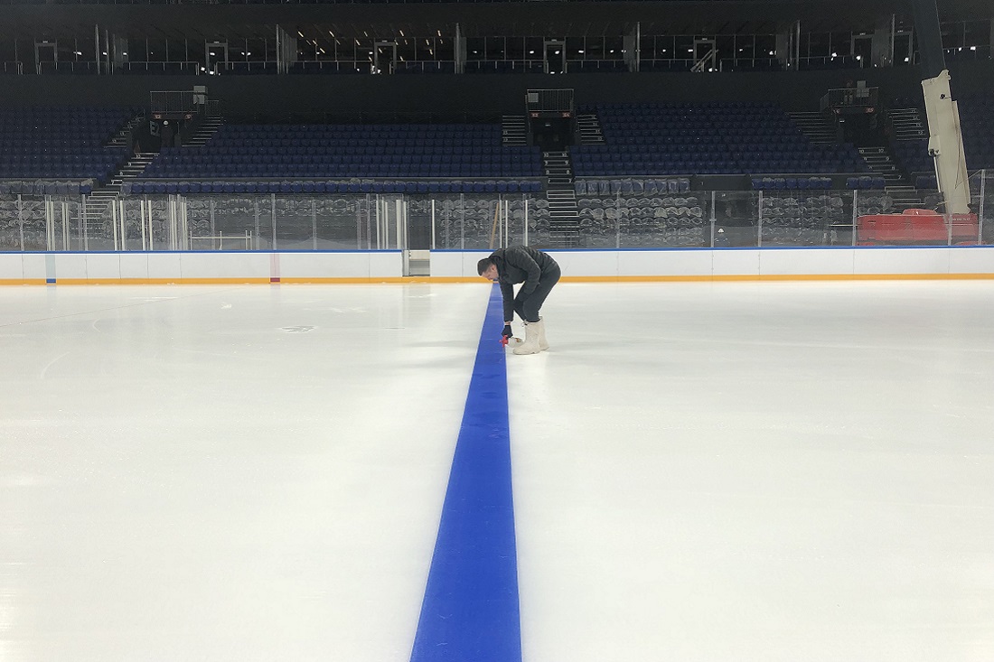 Процесс нанесения разметки