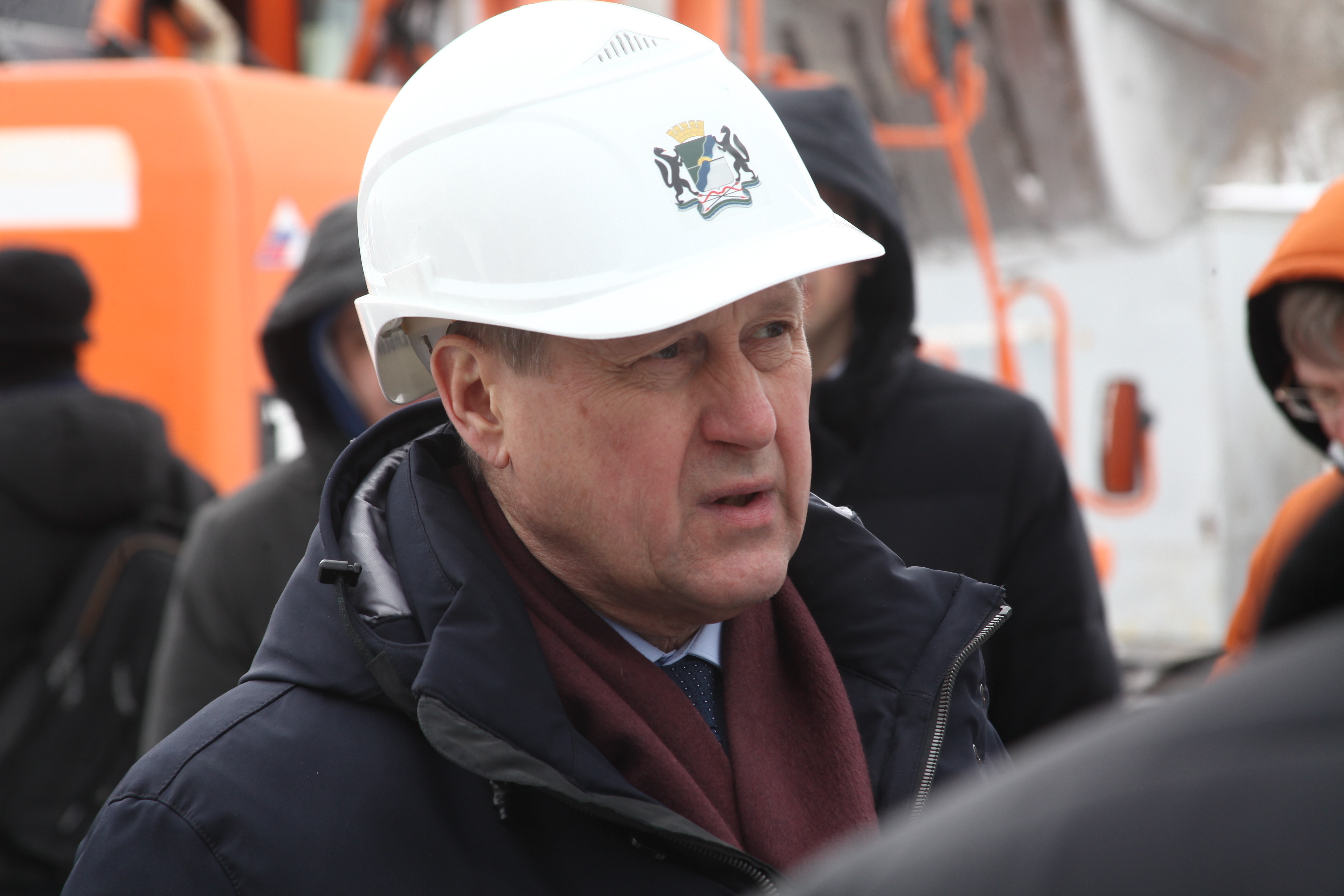 Стройка очистных сооружений у станции метро «Спортивная». Февраль 2022 года