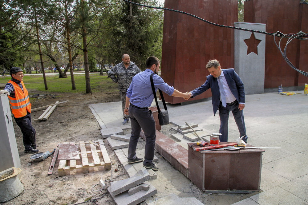 Монумент Славы. Апрель 2020 года