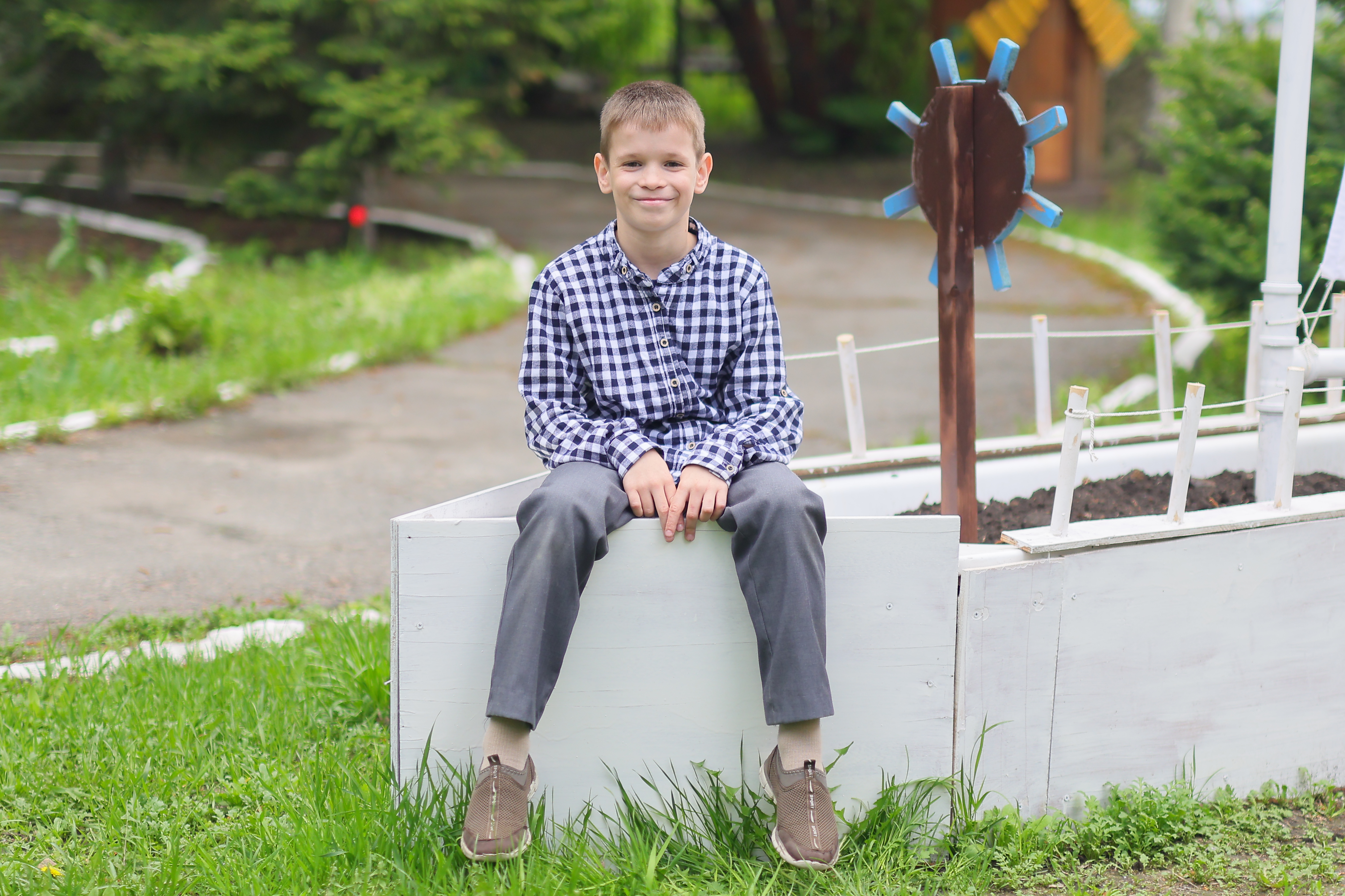 Дети — участники акции «Каникулы в семьях горожан» — из центра «Жемчужина