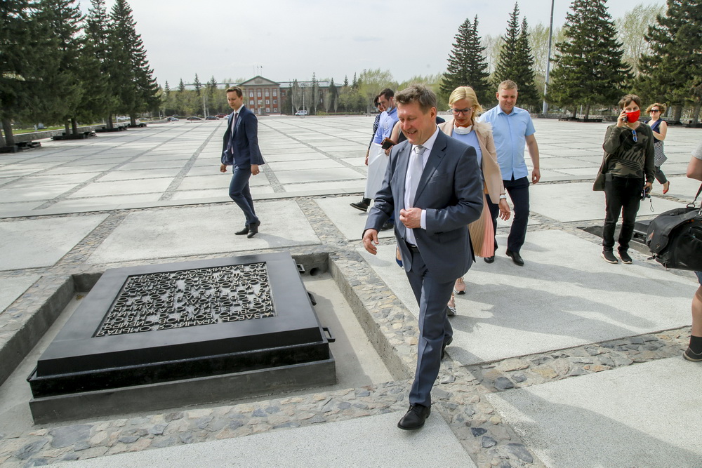 Монумент Славы. Апрель 2020 года