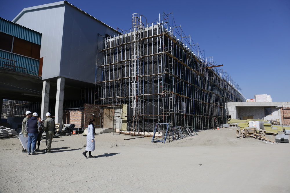 Строительство станции «Спортивная». Апрель 2022 года