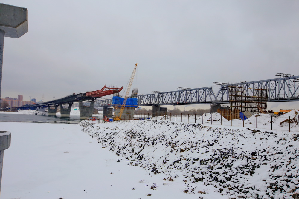 Строительство четвёртого моста. 17 ноября 2021 года