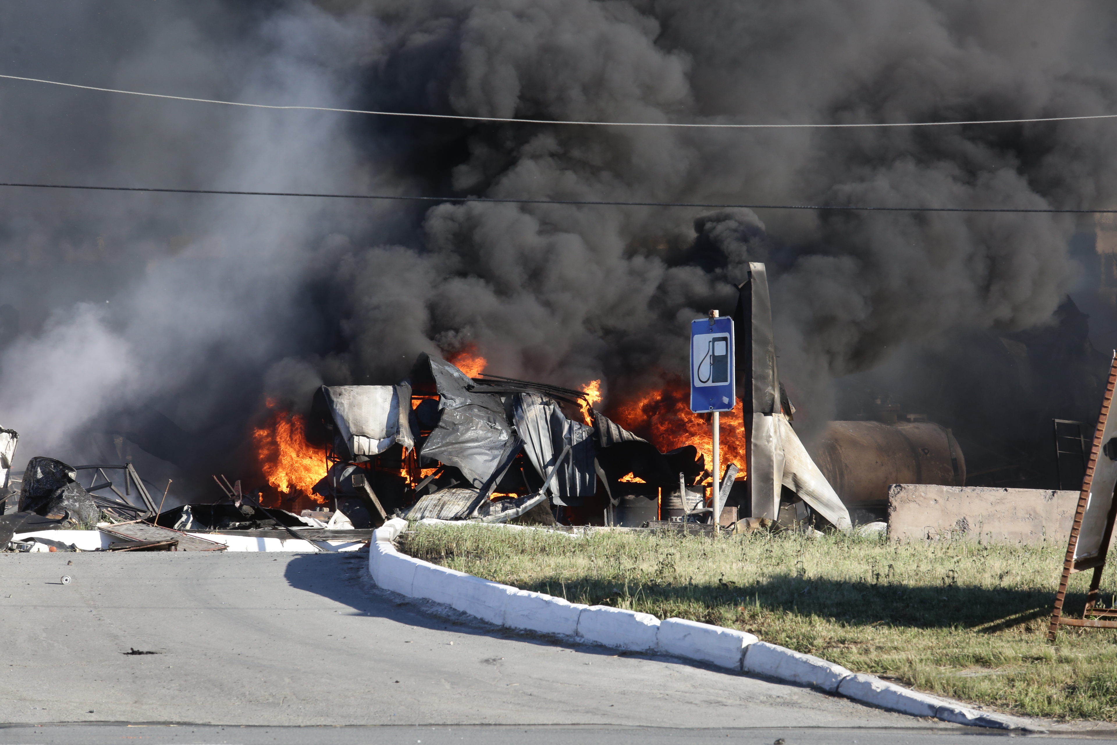 Тушение пожара на ГБШ. 14 июня 2021 года