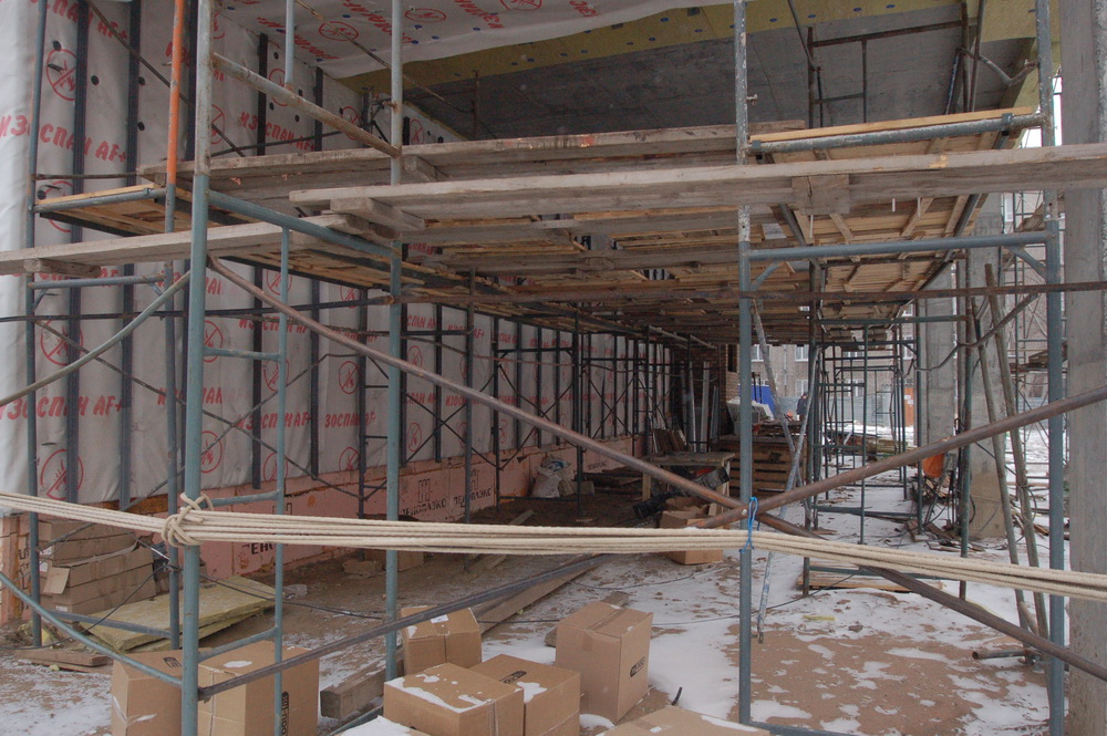 Стройка школы №54. Ноябрь 2022 года