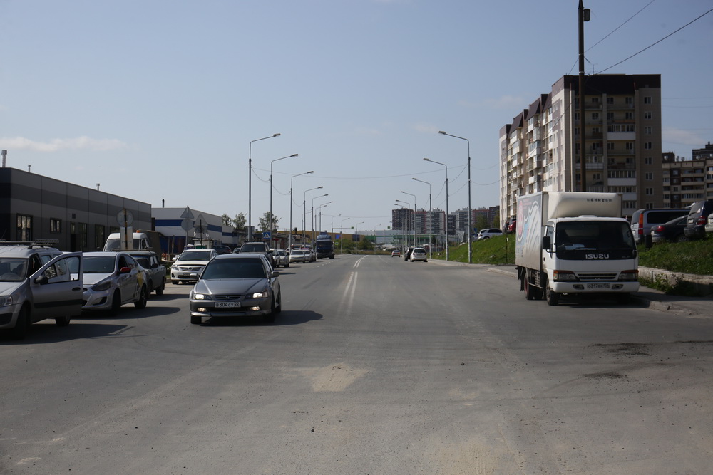 Постройка четырёхполосной дороги на выезде из Родников. Август 2021