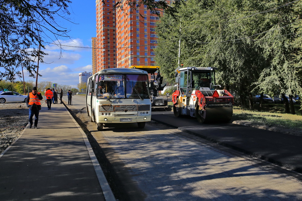 Ремонт на улице Сержанта Коротаева. Сентябрь 2021 года