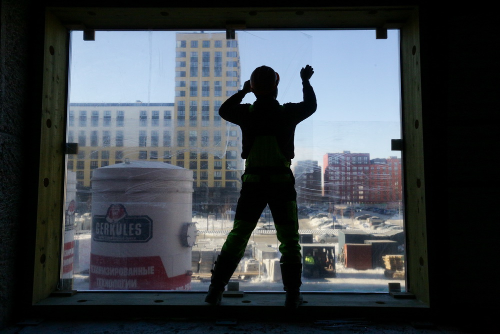 Строительство школы в «Европейском береге». Март 2022 года