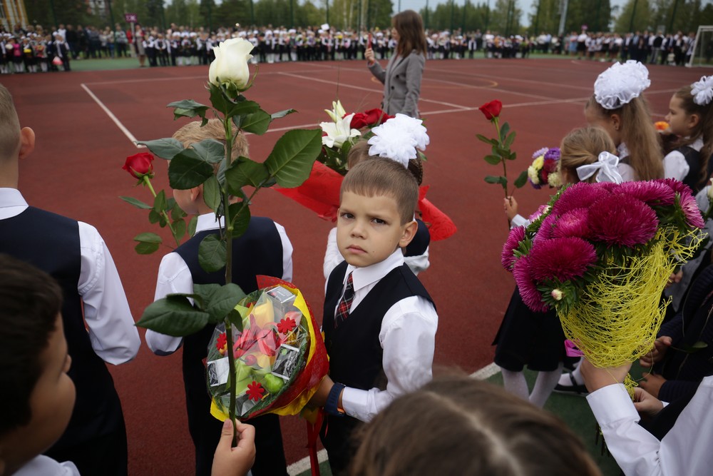 На торжественной линейке в школе №51