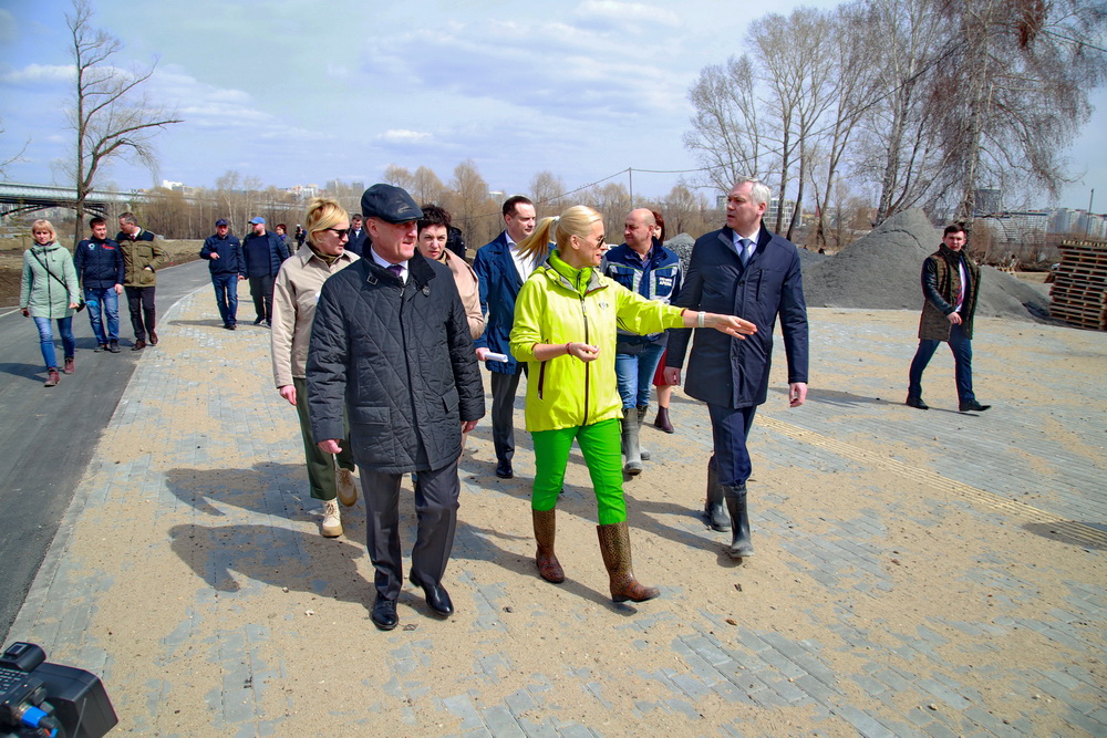 Парк «Арена» у нового ЛДС в Новосибирске готов на 65%