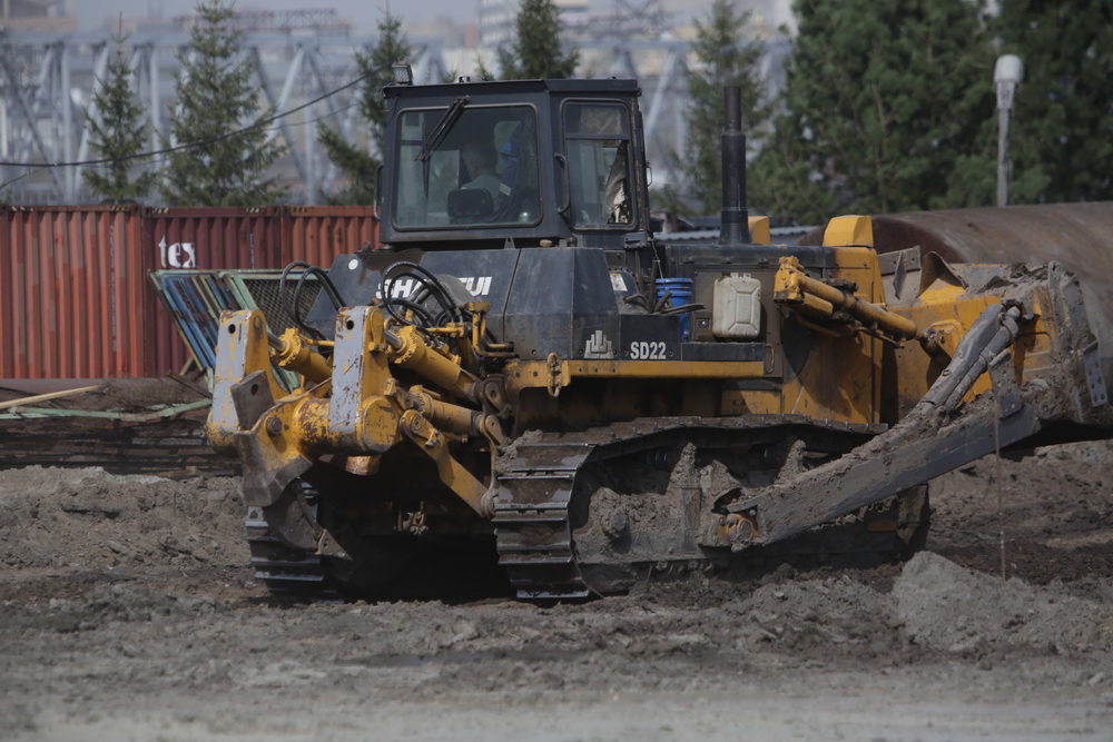 Подготовка к строительству четвёртого моста. Апрель 2020 года