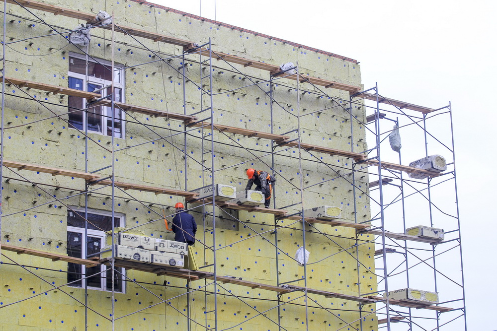 Строительство новой школы на Михаила Немыткина. Ноябрь 2020 года