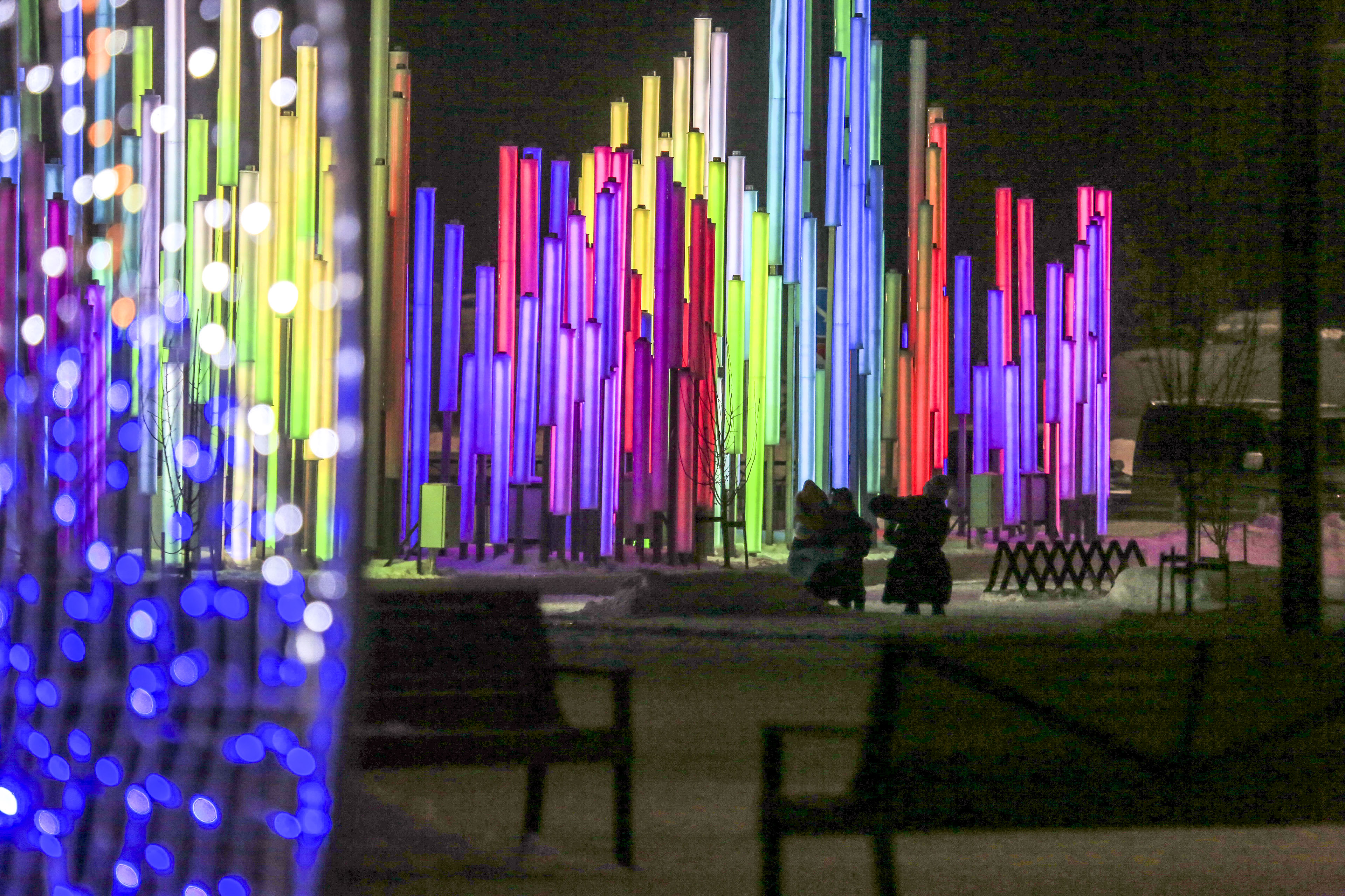 Новосибирск новогодний: парк «Арена»