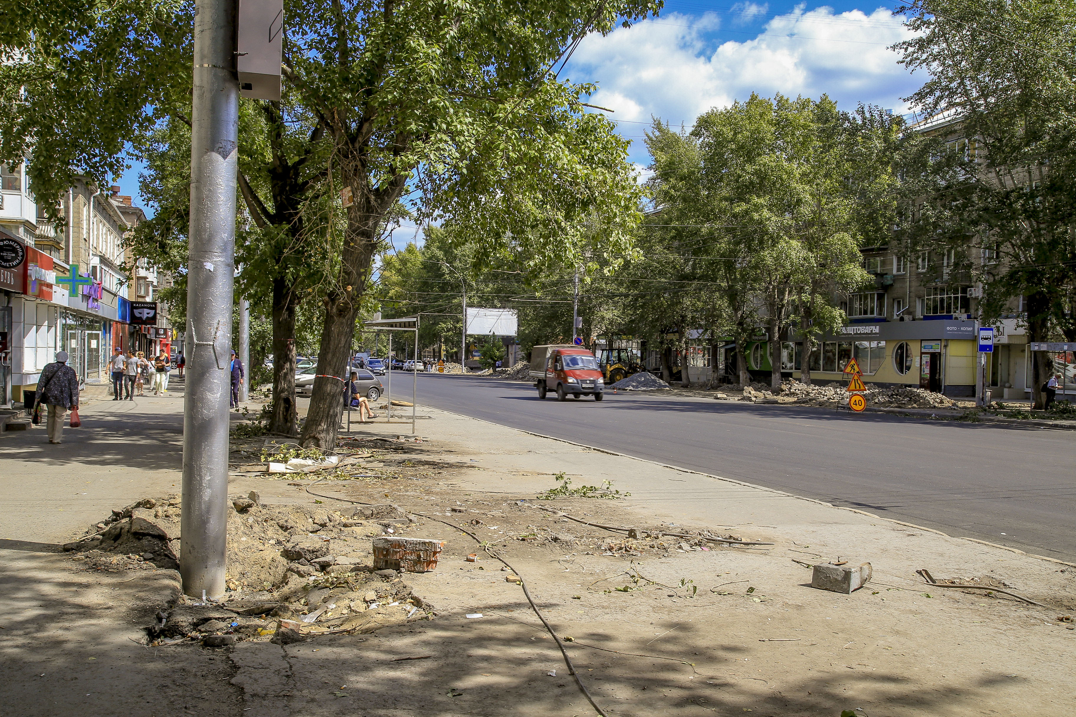 Ремонт проспекта Маркса (август 2022 года)