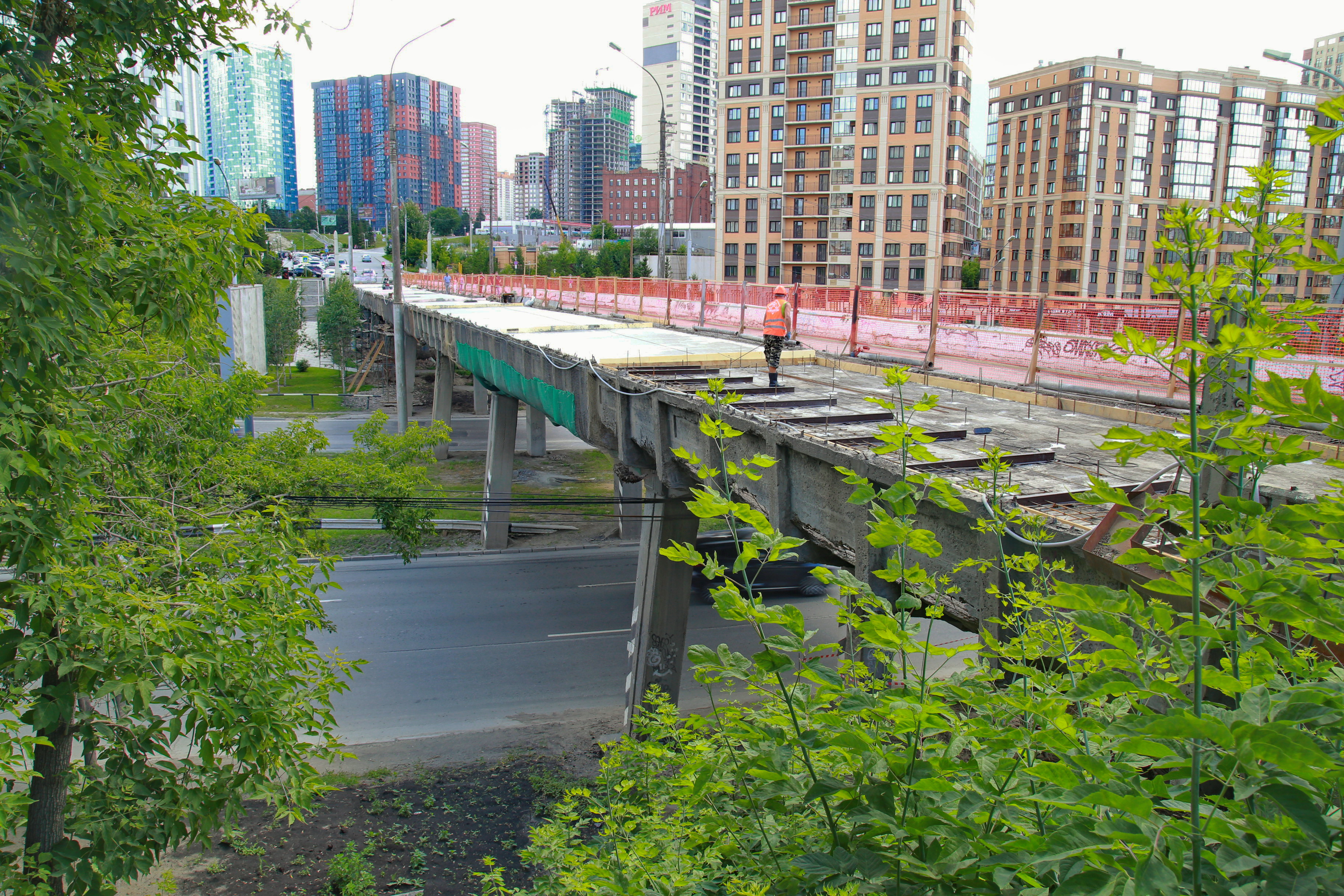 Ремонт Сибревкомовского моста. Июль 2022 года