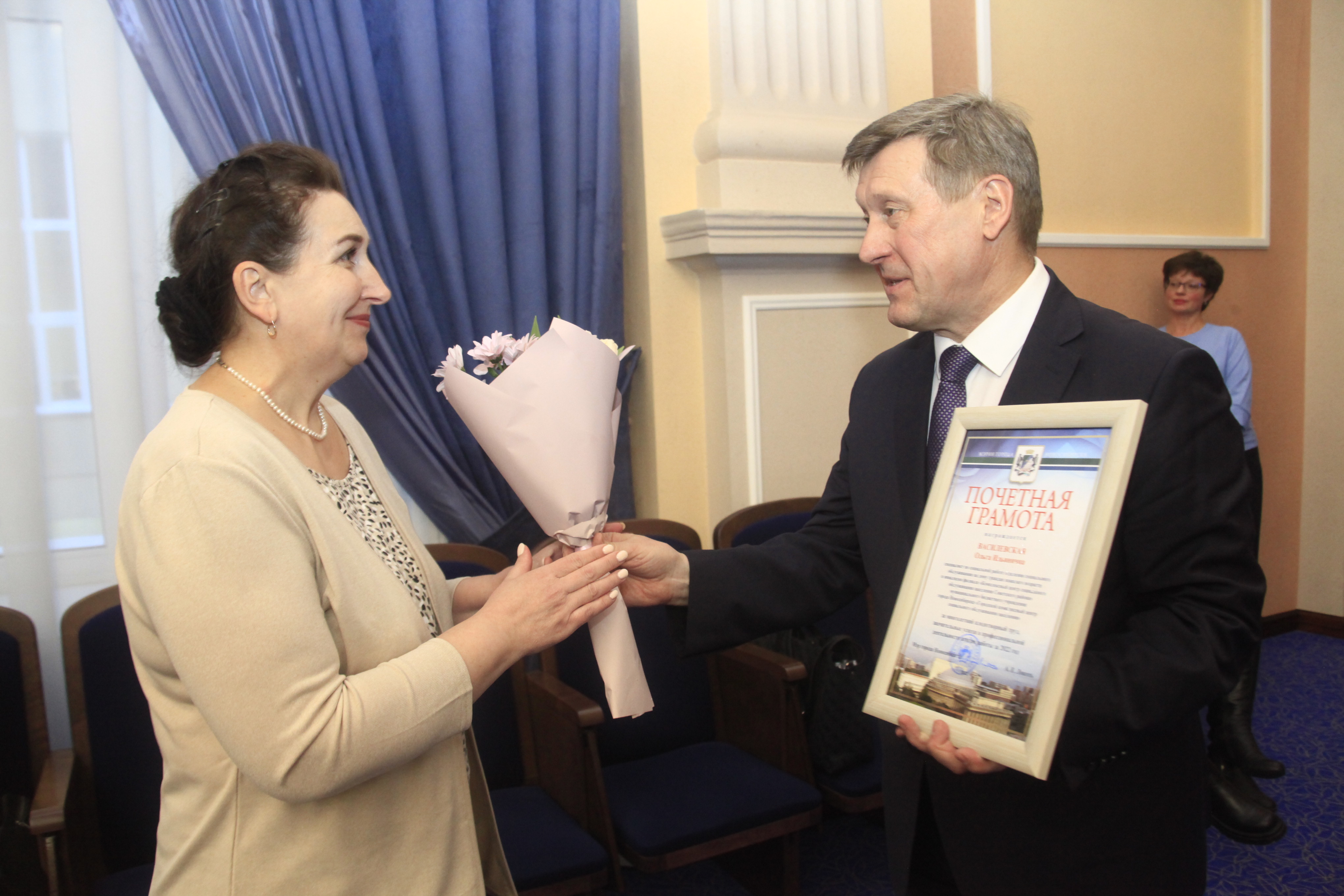 На подведении годовых итогов департамента по социальной политике