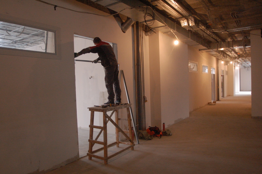 Стройка школы №54. Ноябрь 2022 года