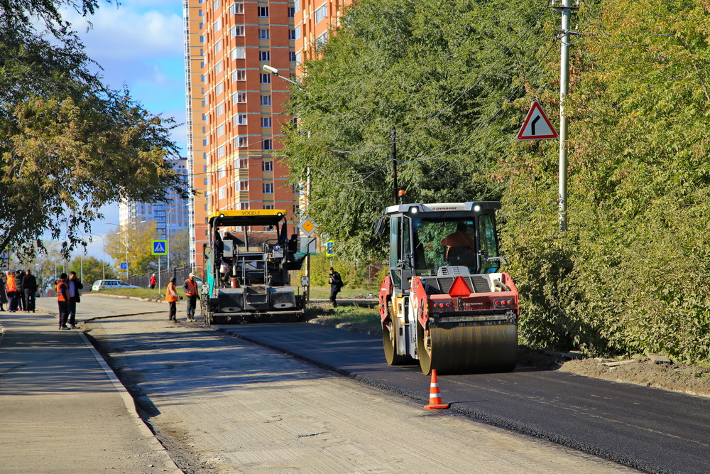 Ремонт на улице Сержанта Коротаева. Сентябрь 2021 года