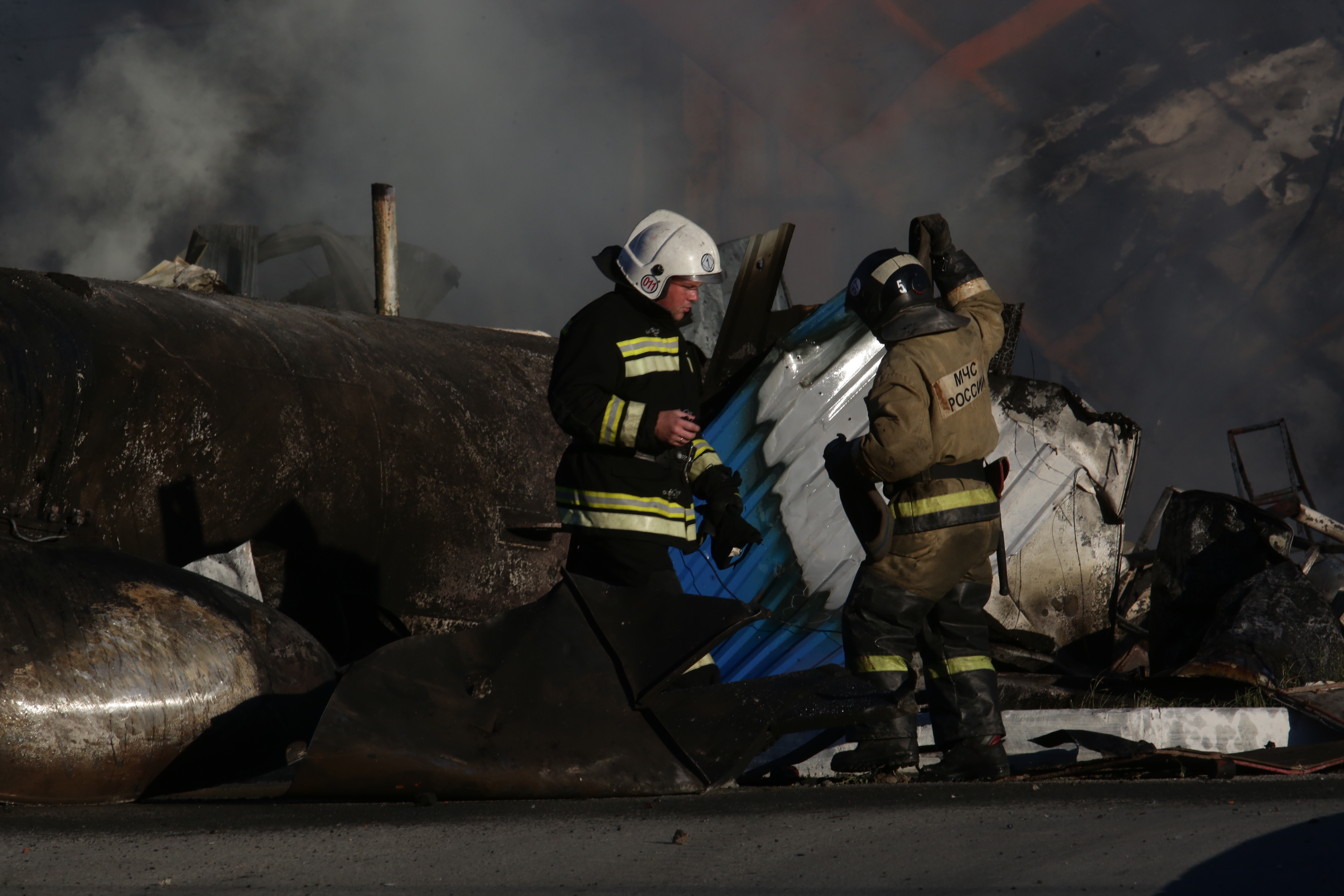 Тушение пожара на ГБШ. 14 июня 2021 года