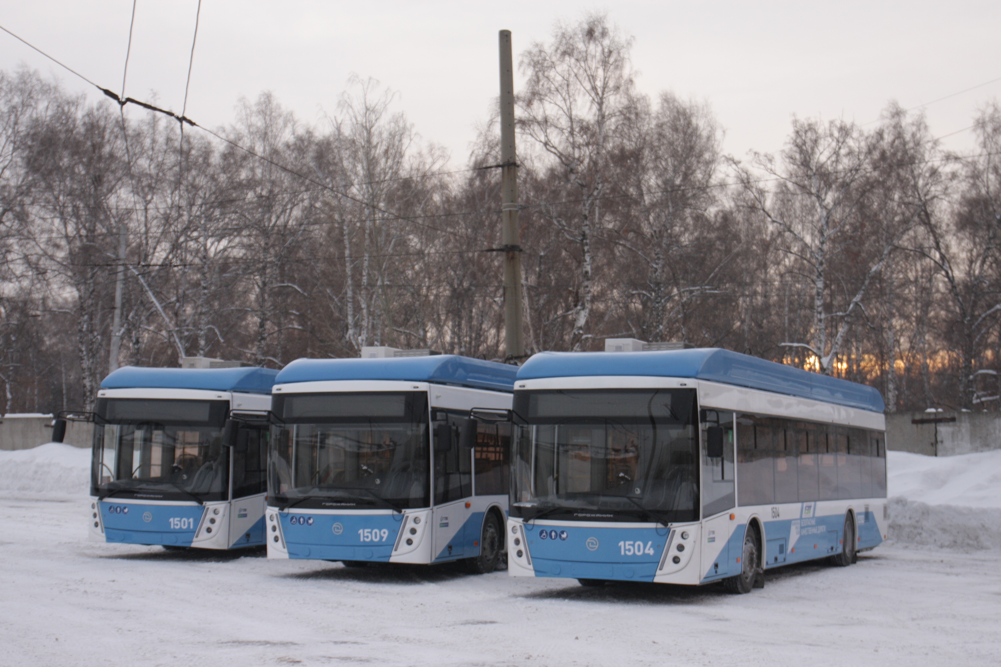 Новое поступление троллейбусов. Январь 2023 года