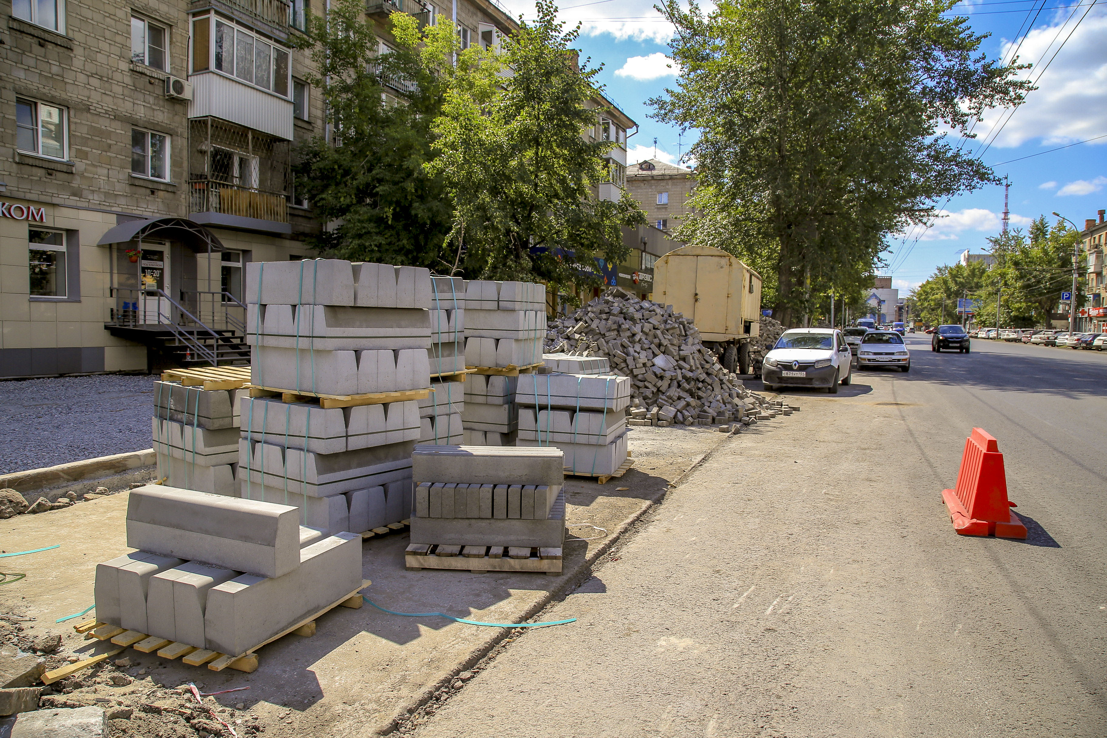 Ремонт проспекта Маркса (август 2022 года)