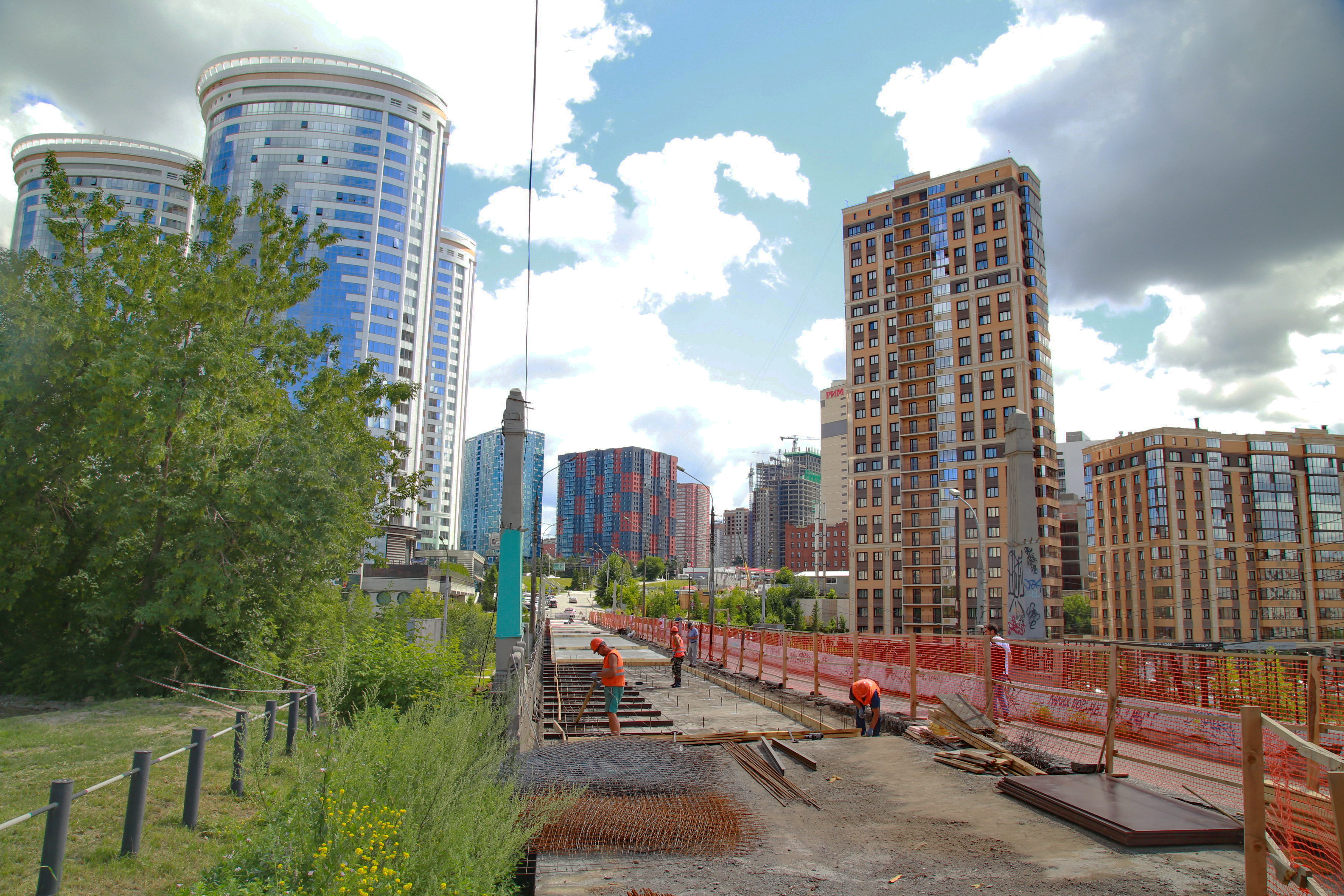 Ремонт Сибревкомовского моста. Июль 2022 года