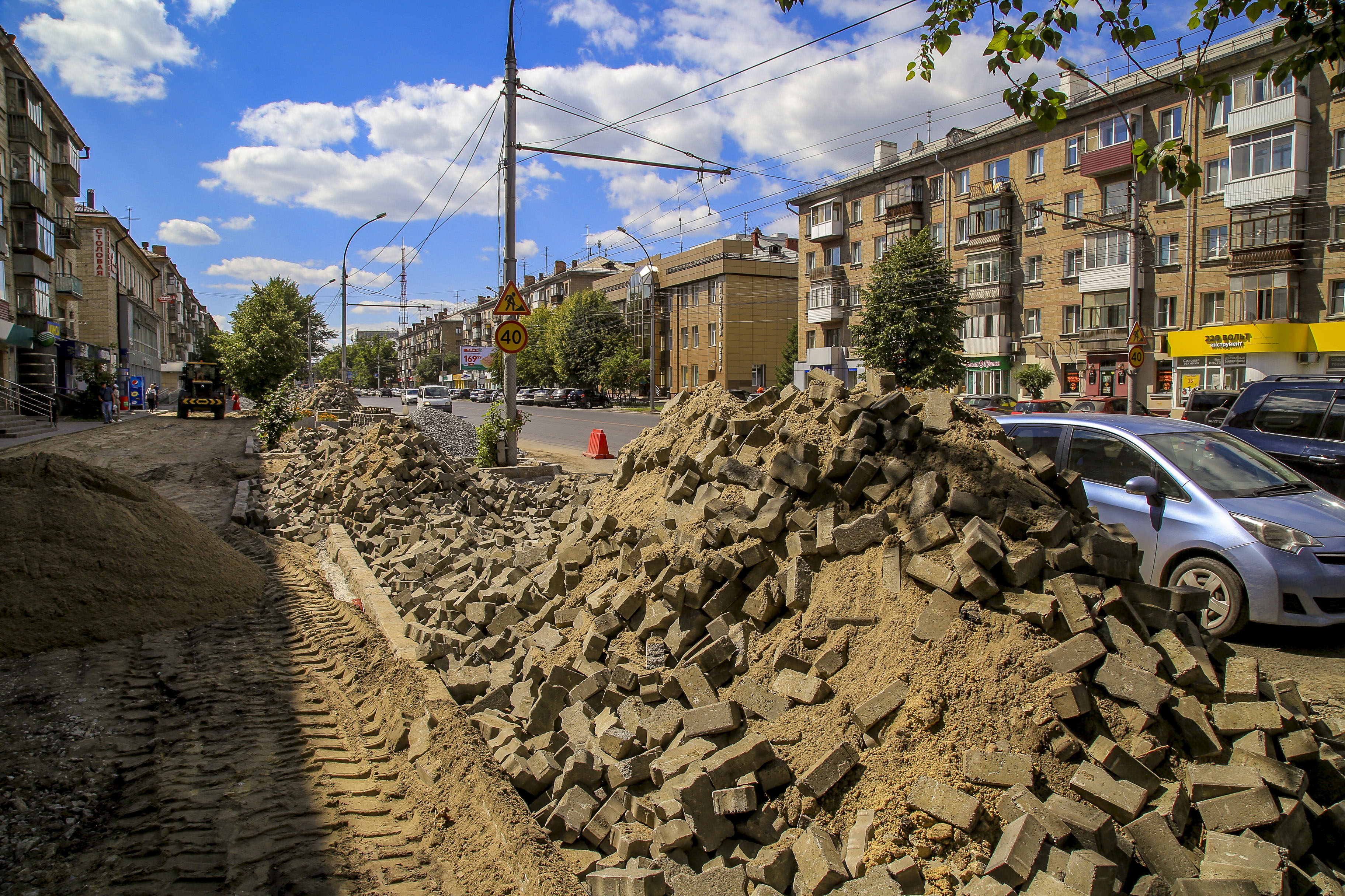 Ремонт проспекта Маркса (август 2022 года)