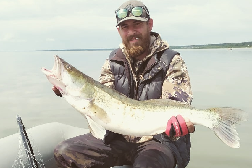 Михаил Наконечный с долгожданной добычей весом около 8 кг