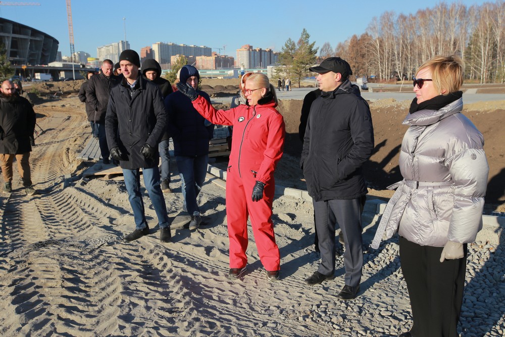 Создание парка возле нового ЛДС. Октябрь 2021 года