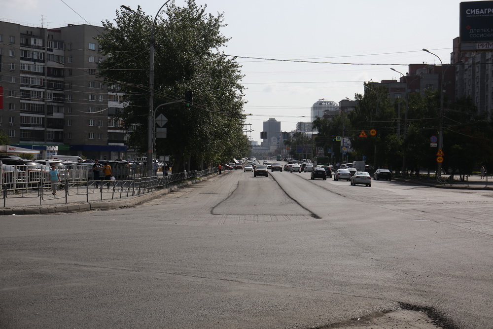 Ремонт Вокзальной магистрали. Август 2021 года